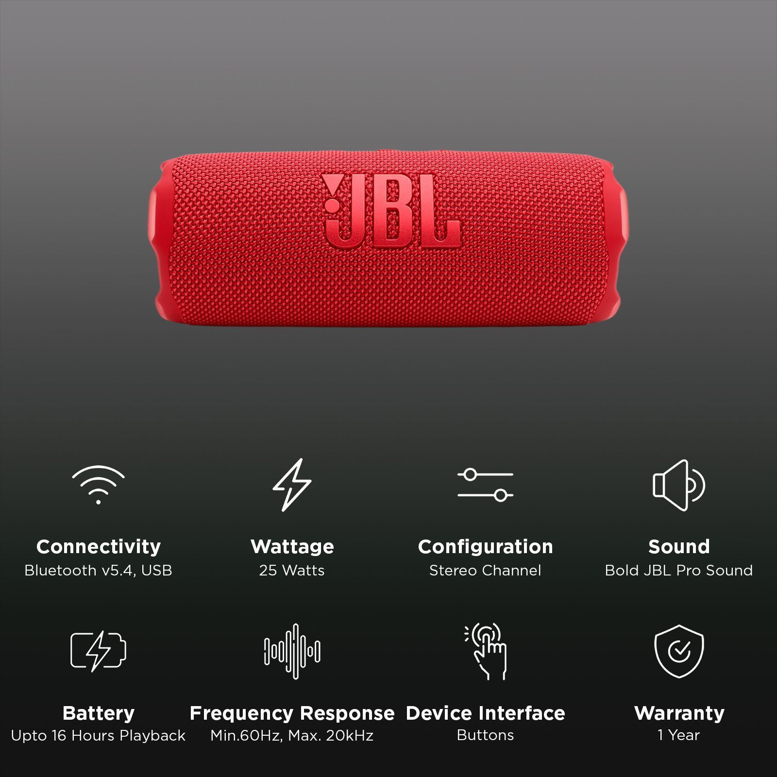 Buy JBL Flip 7 25W Portable Bluetooth Speaker (Waterproof, Bold